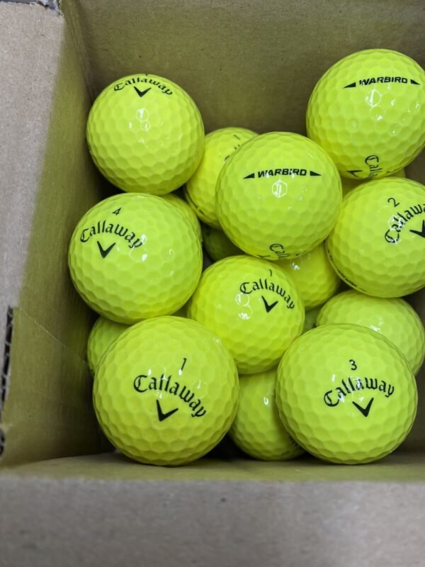 20 Callaway Warbird YELLOW Pearl/Grade A Lake Balls (Qty. 20)