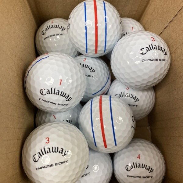 12 Callaway chrome Soft Triple Track   X/LS Pearl/Grade A Lake Balls