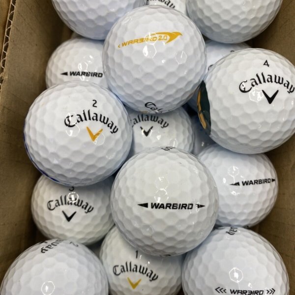 12 Callaway WARBIRD Soft Pearl/Grade A Lake Balls (Qty. 12)