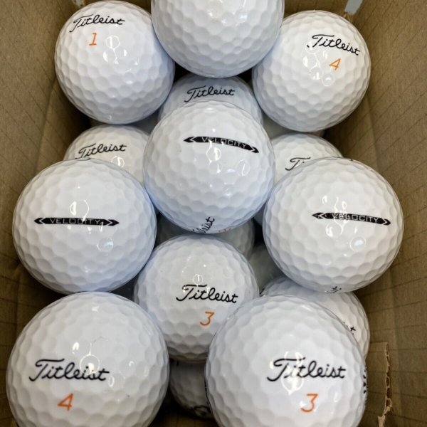 12 Titleist Velocity Pearl/Grade A Lake Balls (Qty. 12)