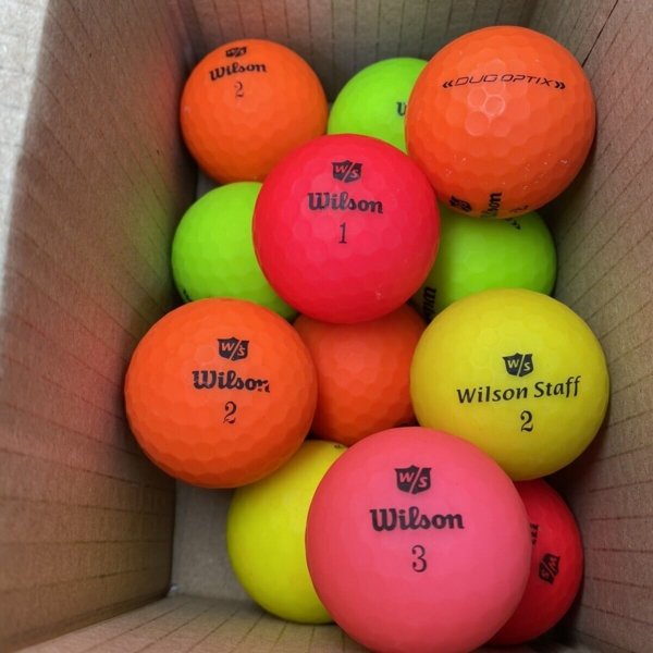 12 Wilson DUO Optix MIX Pearl/Grade A Lake Balls (Qty. 12)