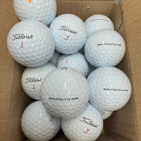 12 TitLEIST PRO V1 X 2023/2024 Pearl/Grade A Lake Balls