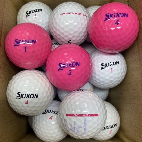 24 Srixon Soft Feel Lady MIX Pearl/Grade A Lake Balls (Qty. 24)