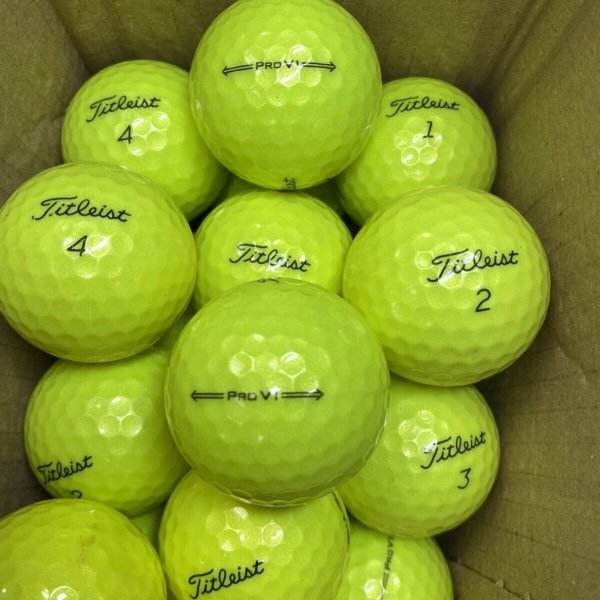 12 Titleist PRO V1 Yellow Pearl/Grade A Lake Balls