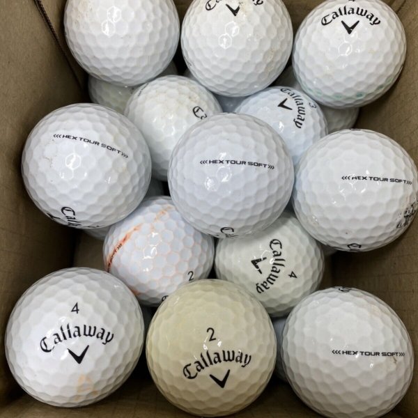 24 Callaway HEX TOUR Soft Grade B Lake Balls