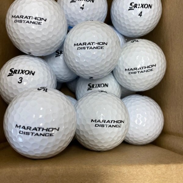 24 Srixon Marathon DISTANCE Pearl/Grade A Lake Balls (Qty. 24)