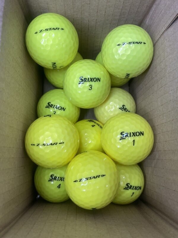 12 Srixon Z-Star Yellow Pearl/Grade A Lake Balls (Qty. 12)