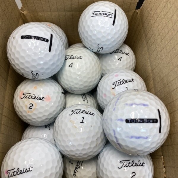 24 Titleist Tour Soft B GRADE Lake Balls