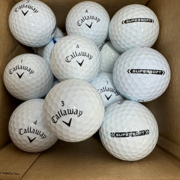 24 CALLAWAY SUPERSOFT PEARL/A LAKE BALLS