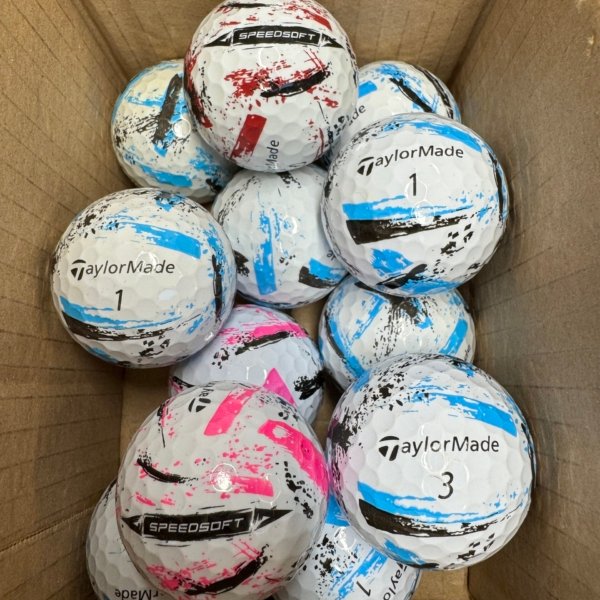 12 TAYLORMADE SPEEDSOFT INK PEARL/A LAKEBALLS