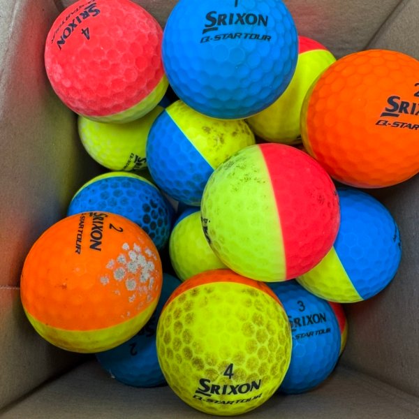 24 SRIXON Q STAR TOUR DIVIDE B GRADE LAKE BALLS