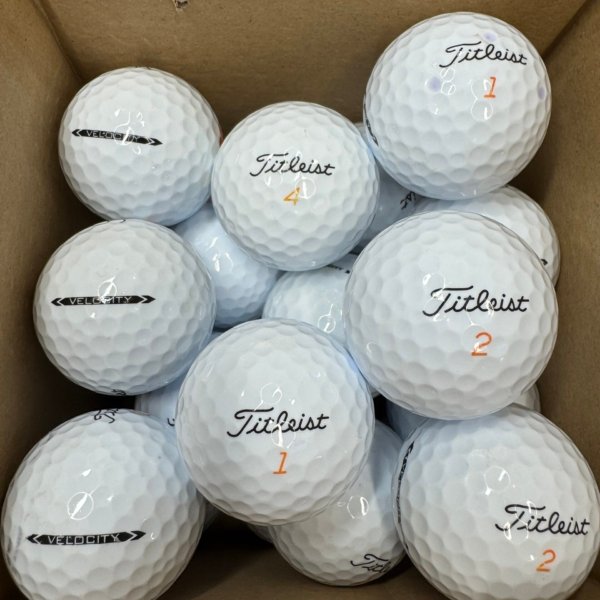 24 TITLEIST VELOCITY PEARL/A LAKE BALLS