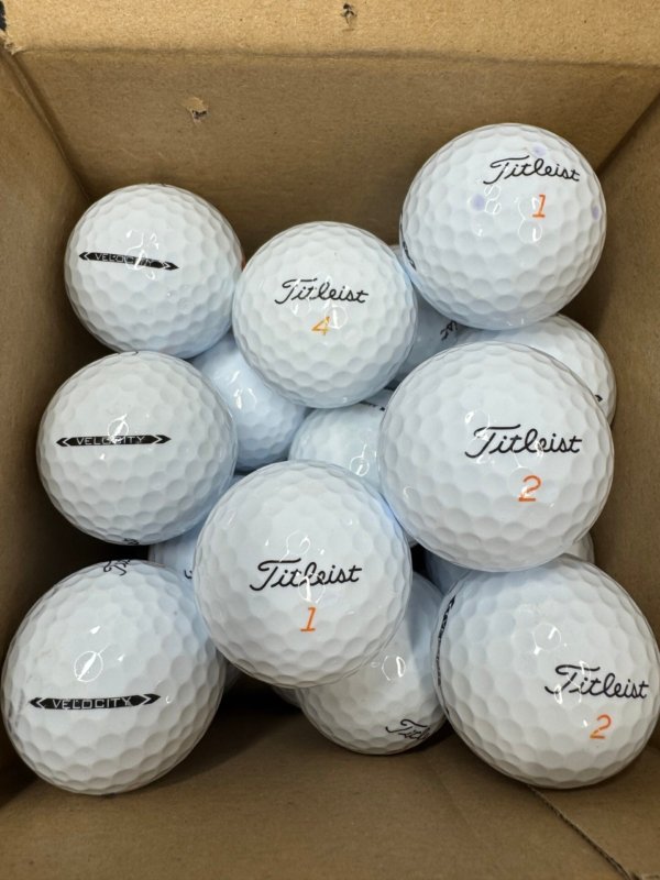 24 TITLEIST VELOCITY PEARL/A LAKE BALLS