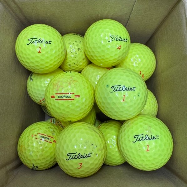 TITLEIST TRUFEEL YELLOW B GRADE LAKE BALLS