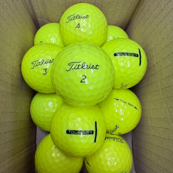 TITLEIST TOUR SOFT YELLOW  PEARL/A LAKE BALLS