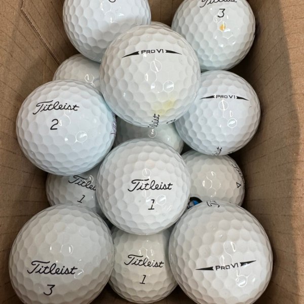 12 Titleist Pro V1 Black Arrows PEARL/A Lake Balls