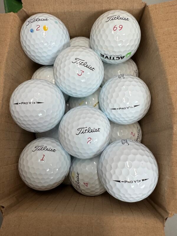 12 Titleist Pro V1X Black Arrows PEARL/A Lake Balls