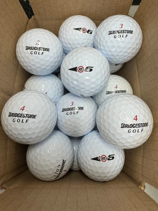 12 BRIDGESTONE E6 PEARL/A GOLF BALLS