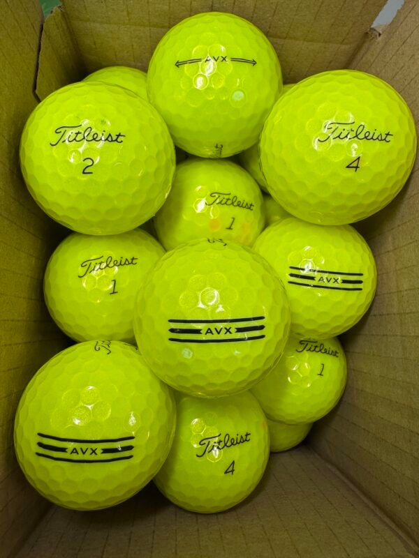 12 TITLEIST AVX YELLOW PEARL/A GOLF BALLS