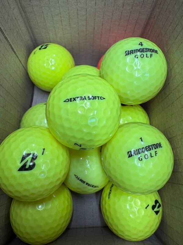 12 Bridgestone Extra Soft  YELLOW /ORANGE Pearl/Grade A Lake Balls