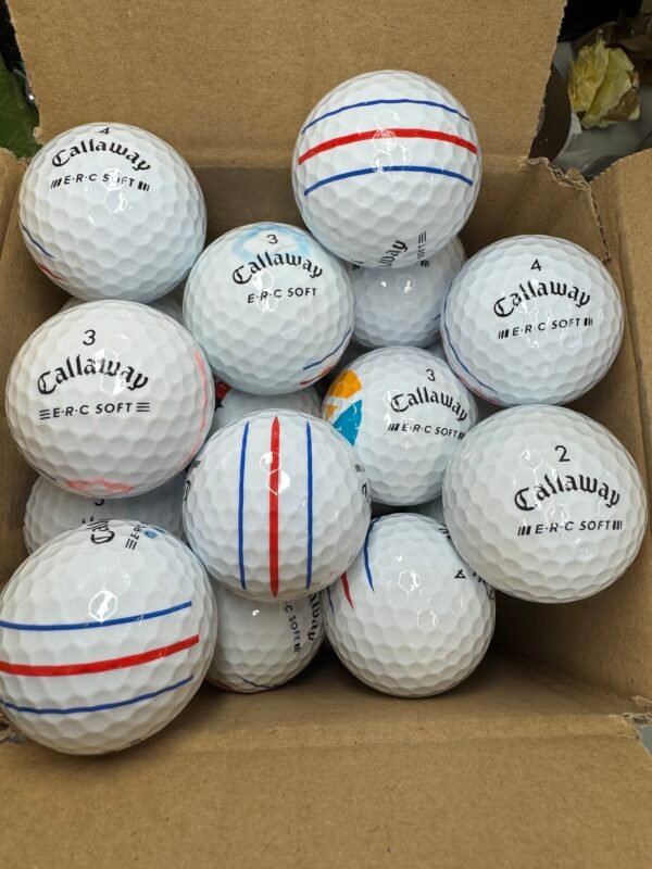 12 CALLAWAY CHROME SOFT E.R.C TRIPLE TRACK PEARL/A GOLF BALLS