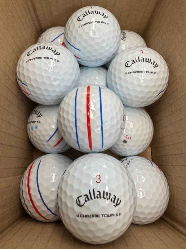 12 CALLAWAY CHROME TOUR  X TRIPLE TRACK PEARL/A GOLF BALLS