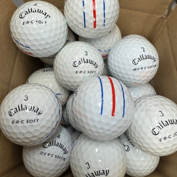 24 CALLAWAY CHROME SOFT E.R.C TRIPLE TRACK B GRADE GOLF BALLS