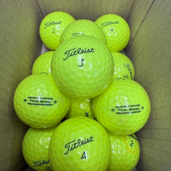 12 TITLEIST TOUR SPEED YELLOW PEARL/A GOLF BALLS