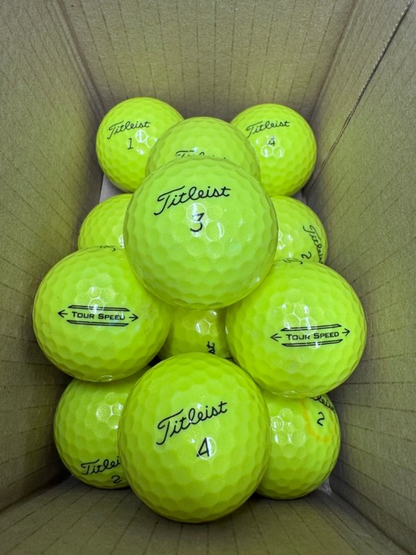 12 TITLEIST TOUR SPEED YELLOW PEARL/A GOLF BALLS