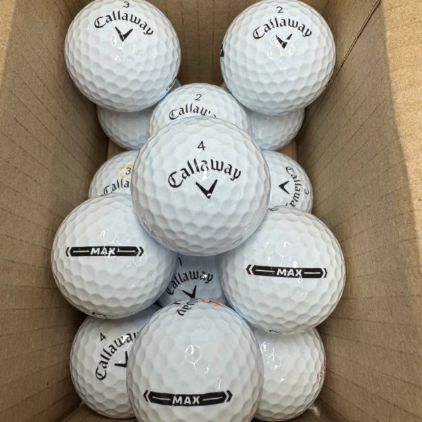 12 CALLAWAY SUPERSOFT MAX PEARL/A GOLF BALLS