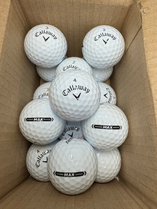 12 CALLAWAY SUPERSOFT MAX PEARL/A GOLF BALLS