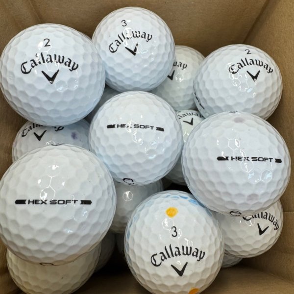 24 CALLAWAY HEX SOFT PEARL/A GOLF BALLS