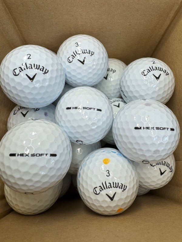 24 CALLAWAY HEX SOFT PEARL/A GOLF BALLS
