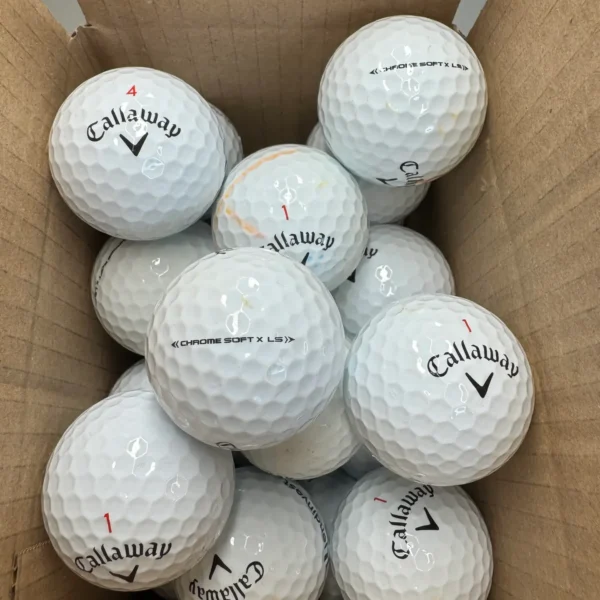 12 Callaway Chrome Soft X/LS PEARL/A GRADE GOLF BALLS