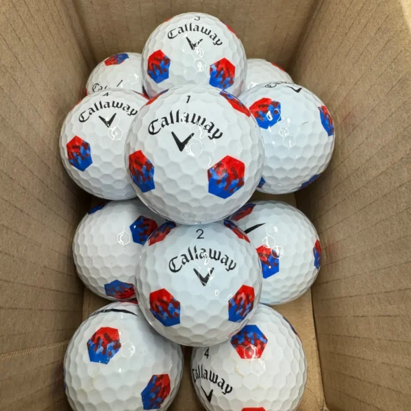 12 CALLAWAY CHROME SOFT  TRU TRACK PEARL/A