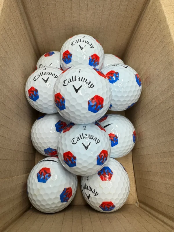12 CALLAWAY CHROME SOFT  TRU TRACK PEARL/A
