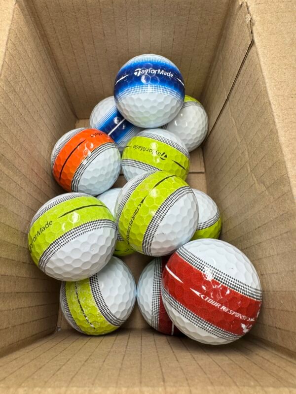 12 TAYLORMADE TOUR RESPONSE STRIPE B GRADE GOLF BALLS