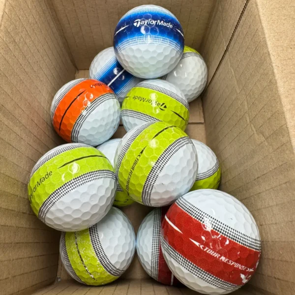 12 TAYLORMADE TOUR RESPONSE STRIPE B GRADE GOLF BALLS