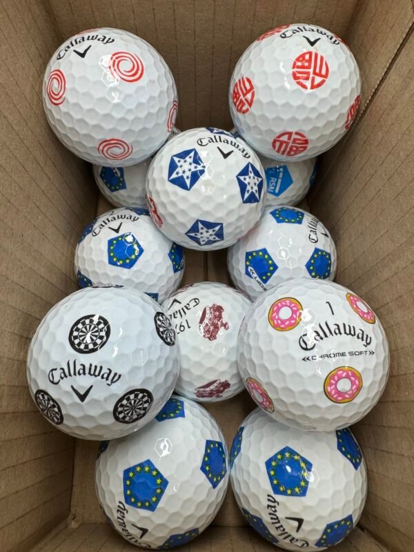 12 CALLAWAY CHROME SOFT TRUVIS PEARL/A  LIMITED EDTION DART BOARD